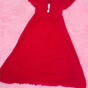 Charming Red Kids Dress